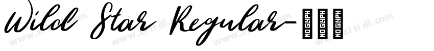 Wild Star Regular字体转换